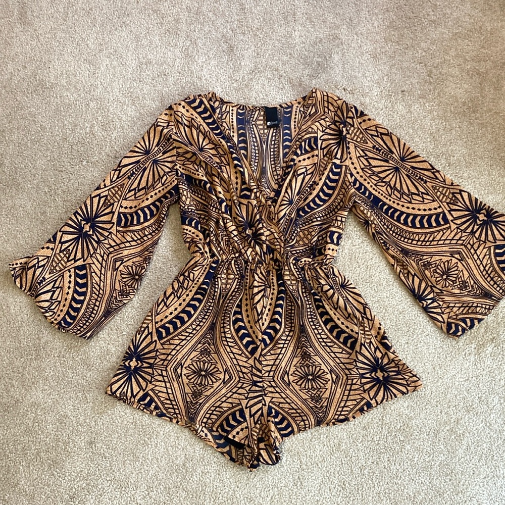 Swell Bohemian Patterned Romper Size S